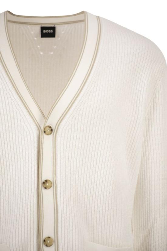  보스 가디건 5056048710278982 100 WHITE - BOSS