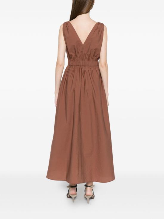 26SS 브루넬로 쿠치넬리 미디 원피스 M0F79A5092 C4182 BROWN - BRUNELLO CUCINELLI