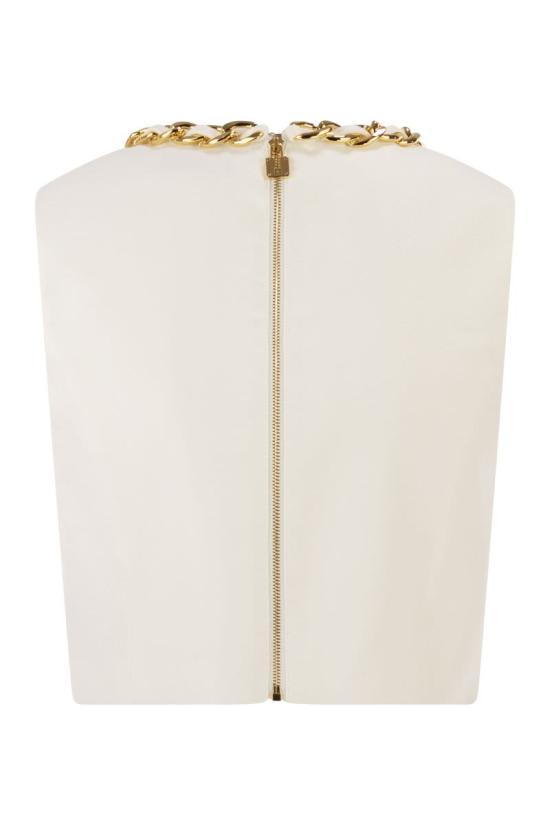 26SS 엘리자베타프랜치 바디수트 티셔츠 TO06062E2 360 IVORY - ELISABETTA FRANCHI