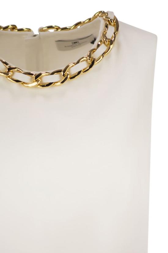 26SS 엘리자베타프랜치 바디수트 티셔츠 TO06062E2 360 IVORY - ELISABETTA FRANCHI