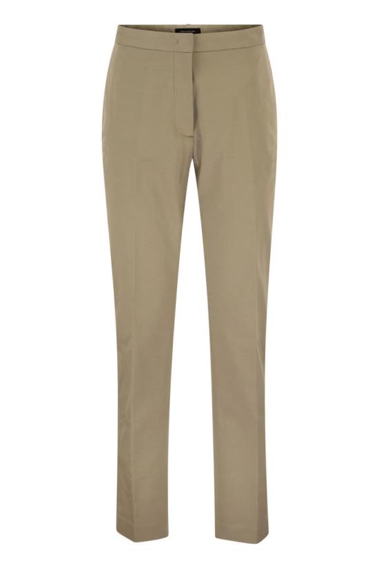 26SS 파비아나 필리피 구비오 코튼 개버딘 조거 팬츠 PAD266F326L784 1274 KHAKI