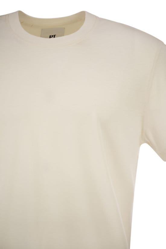  피티토리노 반팔 티셔츠 TL5STM050LEL 01CD 0010 WHITE - PT TORINO