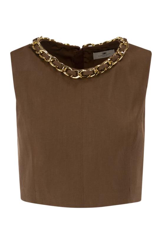 26SS 엘리자베타프랜치 바디수트 티셔츠 TO06062E2 600 BROWN