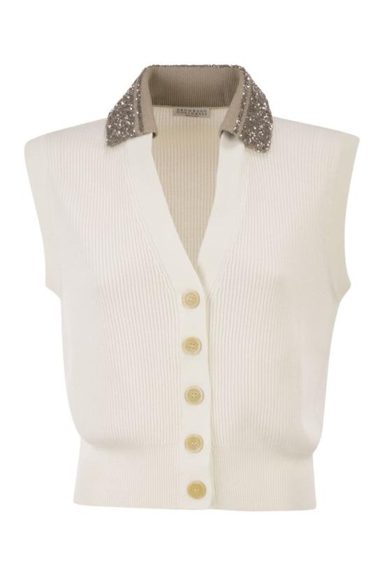 26SS 브루넬로 쿠치넬리 스웨터 M19232426 C2723 CREAM