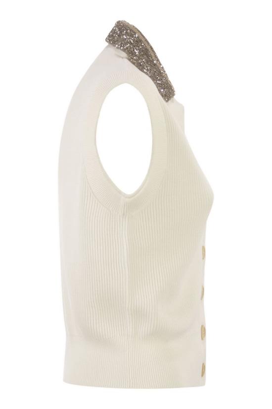 26SS 브루넬로 쿠치넬리 스웨터 M19232426 C2723 CREAM - BRUNELLO CUCINELLI