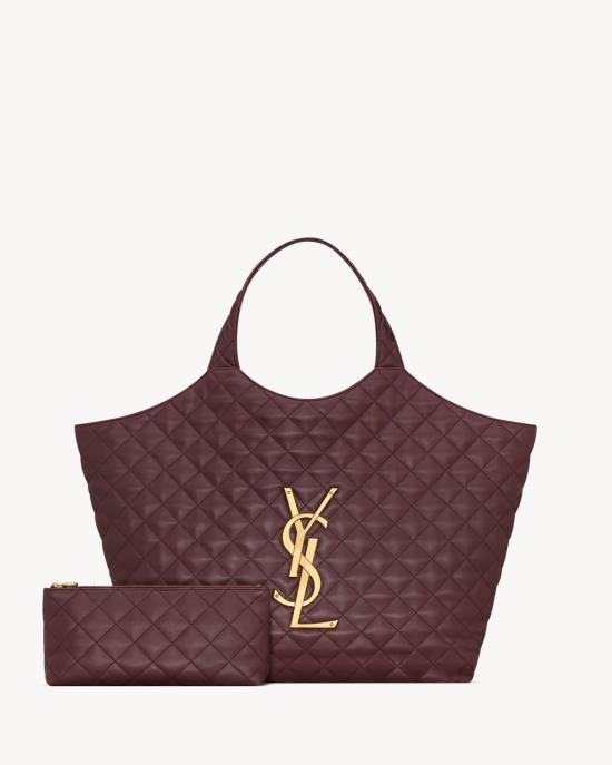 26SS 생로랑 이카 퀼티드 나파 백 698651AAANG 6195 RED - SAINT LAURENT