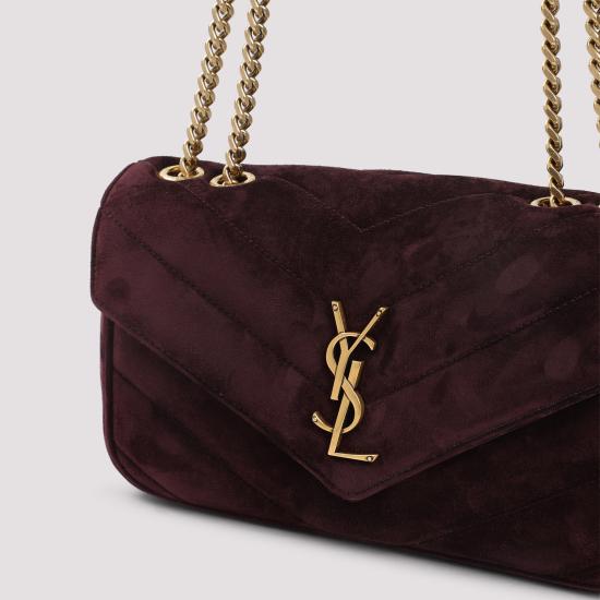 26SS 생로랑 루루 스몰 마틀라세 스웨이드 숄더백 801437AAEY6 6766 RED - SAINT LAURENT