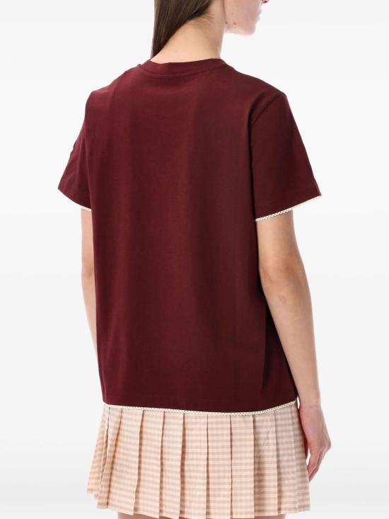 26SS 몽클레어 반팔 티셔츠 L10938C0002789AUO 436 MEDIUM RED - MONCLER