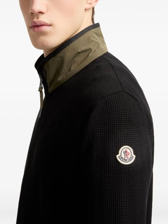 26SS 몽클레어 집업 니트 L10919B00025M1113 999 BLACK - MONCLER