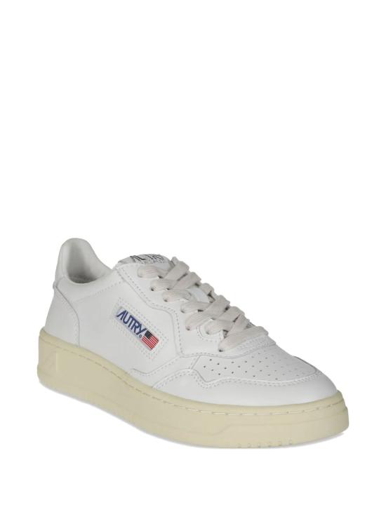 26FW 오트리 메달리스트 로우 레더 스니커즈 AULWLL15 WHITEWHITE WHITE WHITE - AUTRY