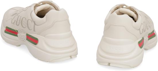  구찌 롸이톤 레더 스니커즈 500877DRW009522 Ivory - GUCCI