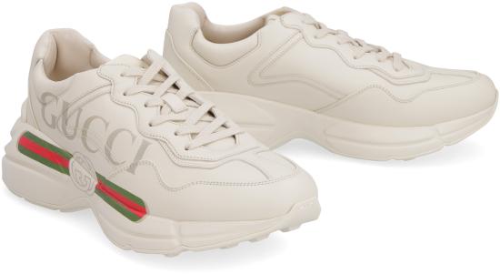  구찌 롸이톤 레더 스니커즈 500877DRW009522 Ivory - GUCCI
