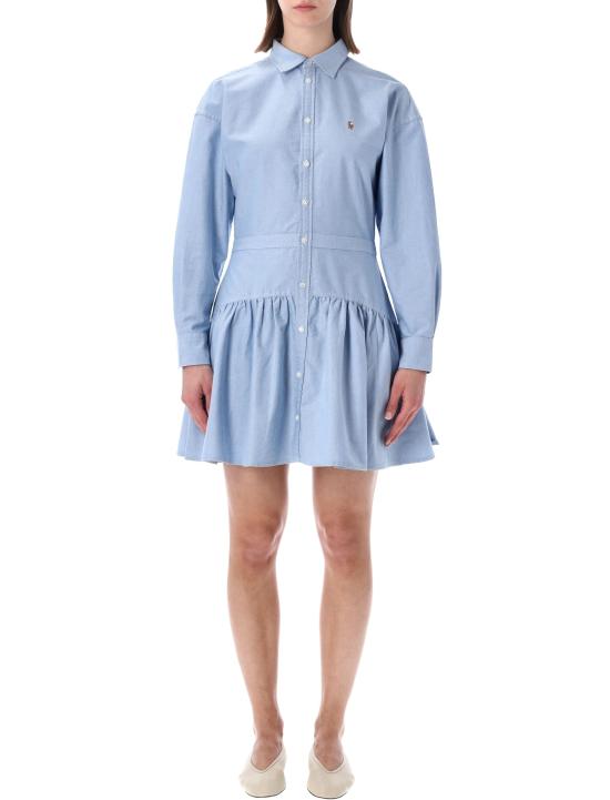 26SS 폴로 랄프로렌 미디 원피스 211B22755 001 LIGHT BLUE STRIPES