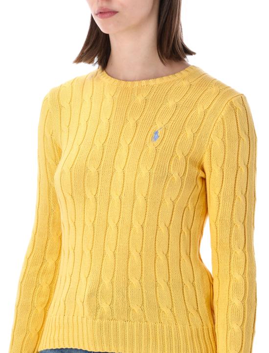 26SS 폴로 랄프로렌 포니 로고 피마코튼 케이블 니트 스웨터 211971869 507 BEACH YELLOW - POLO RALPH LAUREN
