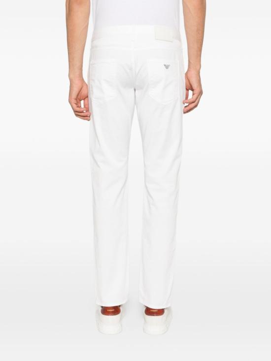26SS 엠포리오 아르마니 스트레이트 팬츠 EM000121AF22611U0003 WHITE - EMPORIO ARMANI