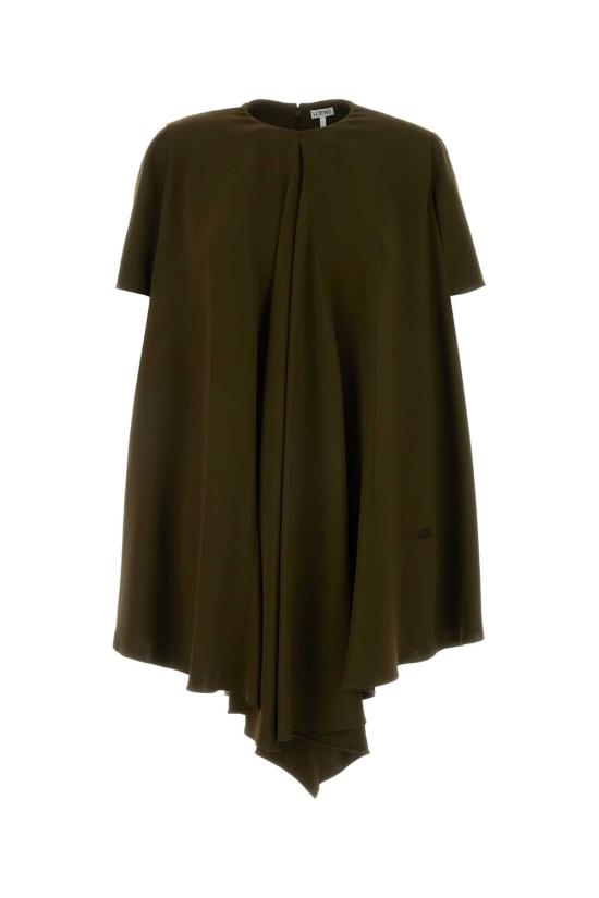 26SS 로에베 미디 원피스 S540Y09XVH KHAKIGREEN