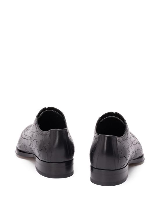 26SS 구찌 레이저 GG 레이스업 슈즈 863019AAGBV 1000 BLACK - GUCCI