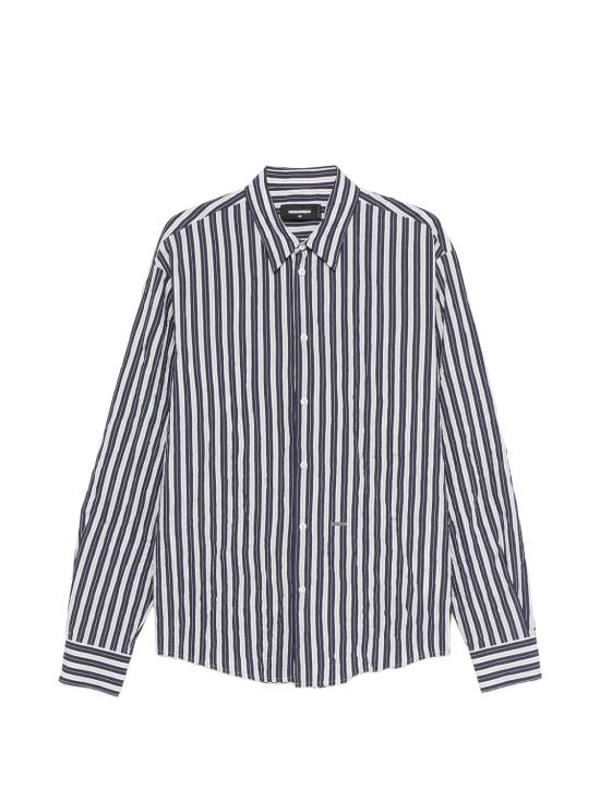 26SS 디스퀘어드2 긴팔 셔츠 S71DM0836D35477 02F BLUE WHITE