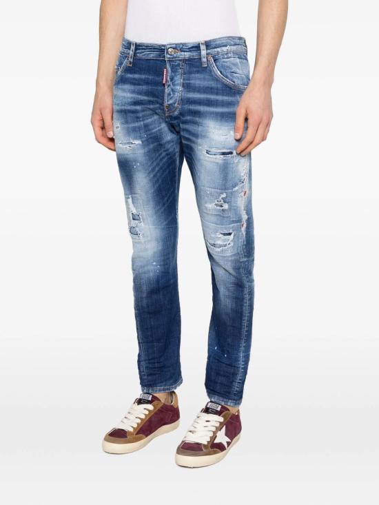 26SS 디스퀘어드2 데님 팬츠 S71LB1726D30010 470 NAVY BLUE - DSQUARED2