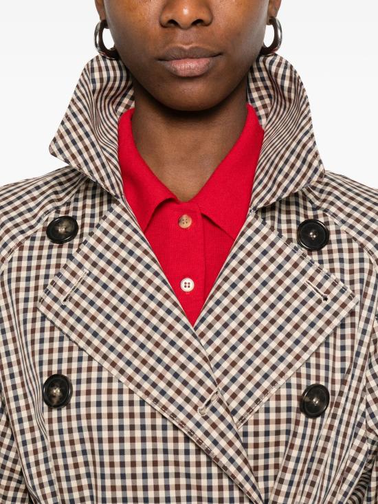 26SS 막스마라 트렌치 코트 2619021154650 001 CAFE CHECK - MAX MARA