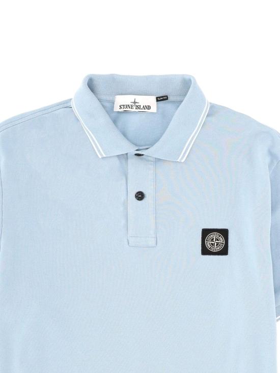26SS 스톤 아일랜드 폴로 티셔츠 L1S152200010S0018 V004A POWDER BLUE - STONE ISLAND