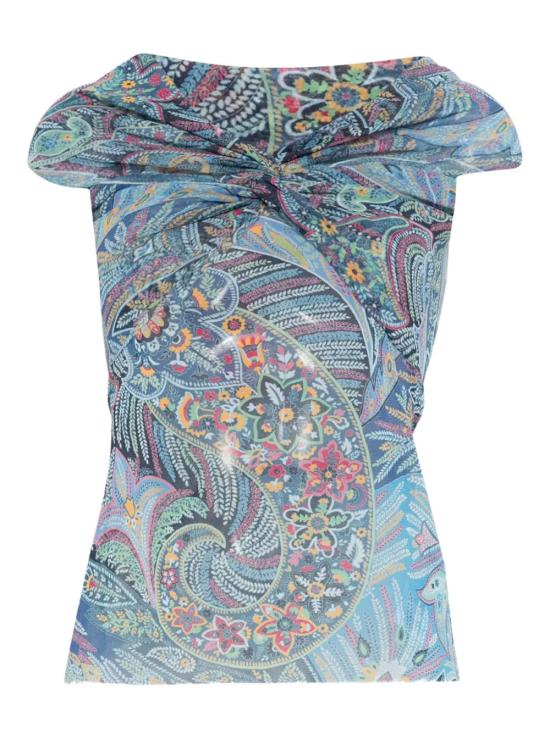 26SS 에트로 반팔 티셔츠 WRJA019399IAS72 X0887 BLUE