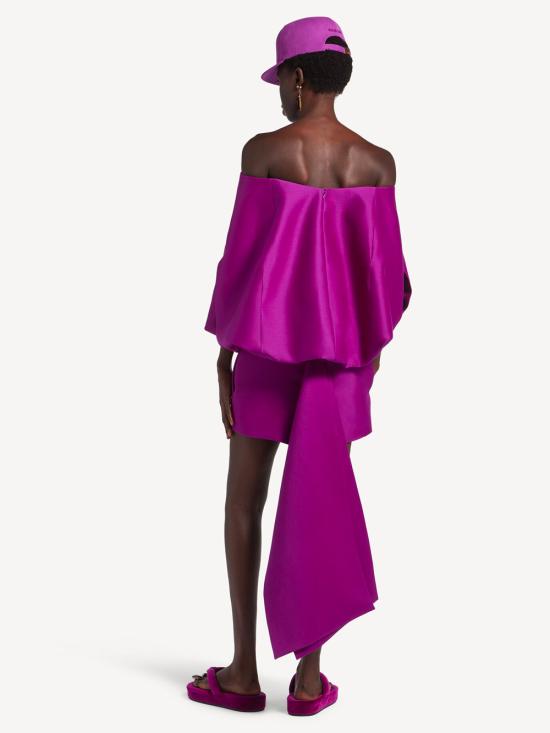 26SS 발렌시아가 미디 원피스 875842TUT22 5100 PINK PURPLE - BALENCIAGA