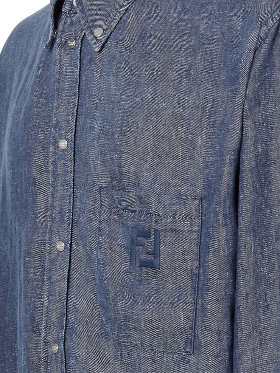 26SS 펜디 샴브레이 셔츠 FS1296AVZG F0QA2 BLUE - FENDI
