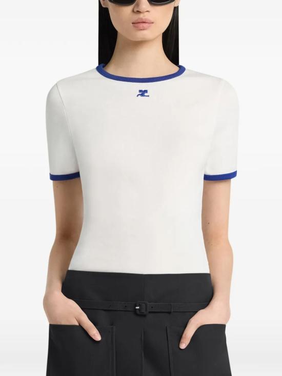 26SS 쿠레쥬 반팔 티셔츠 125JTS017JS0203 B257 WHITE - COURREGES