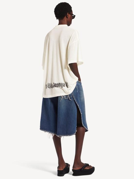 26SS 발렌시아가 반팔 티셔츠 871750TUVD6 9020 WHITE - BALENCIAGA