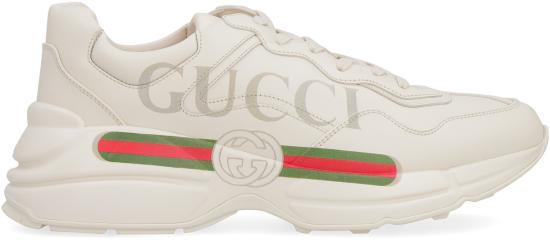  구찌 롸이톤 레더 스니커즈 500877DRW009522 Ivory - GUCCI