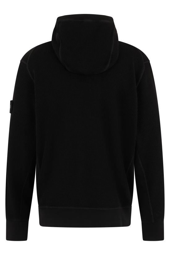  스톤 아일랜드 후드 티셔츠 S156100058S0044V0029 black - STONE ISLAND