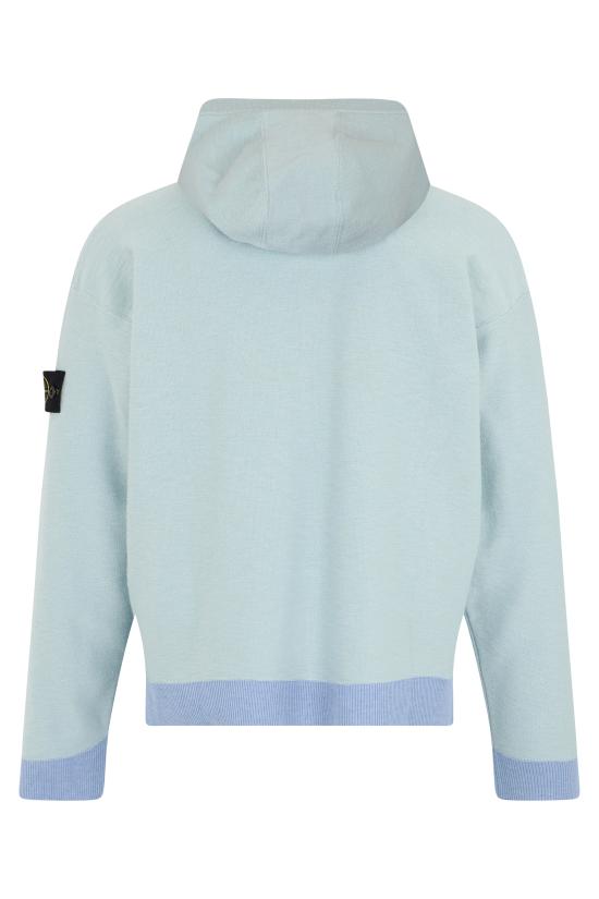  스톤 아일랜드 후드 티셔츠 S155100050S01B0V0041 Light Blue - STONE ISLAND