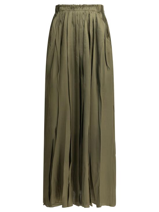 26SS 사 수 파이 롱 스커트 S26225VVS0750 GREEN