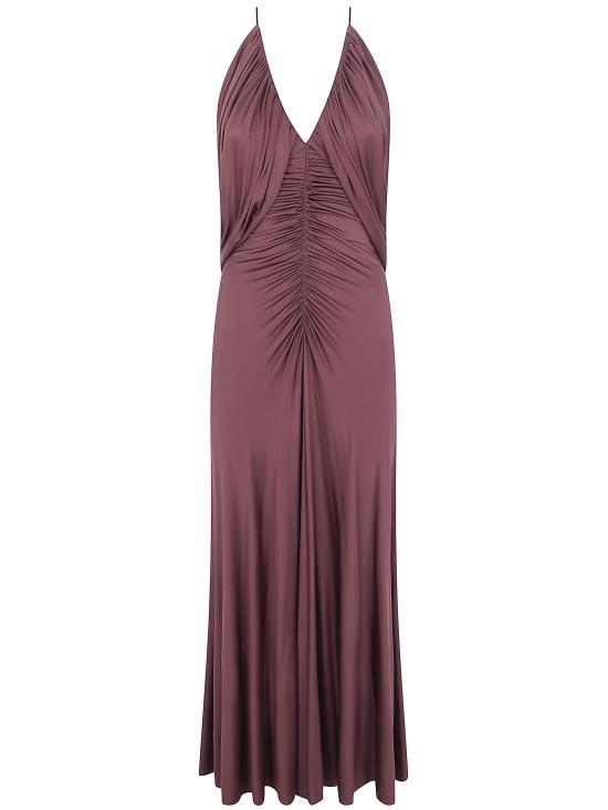 26SS 셀프 포트레이트 미디 원피스 SS26161M BROWN