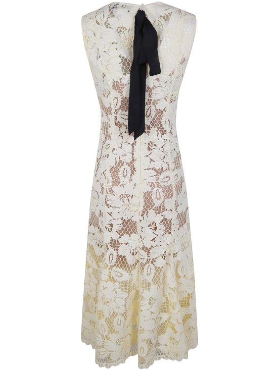 26SS 셀프 포트레이트 미디 원피스 SS26094M YELLOW YELLOW ORANGE - SELF PORTRAIT