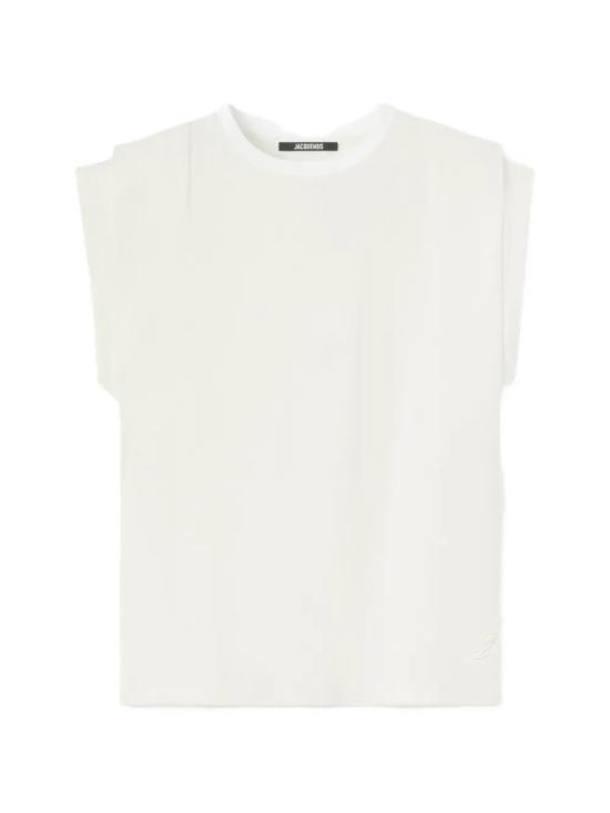 26SS 자크뮈스 반팔 티셔츠 26ETSW00591AJ00254 100 WHITE - JACQUEMUS