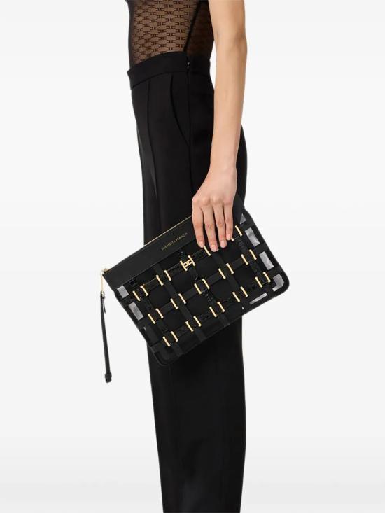 26SS 엘리자베타프랜치 클러치/파우치 BS03A62E2 110 BLACK - ELISABETTA FRANCHI