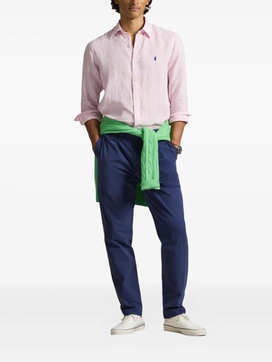 26SS 폴로 랄프로렌 긴팔 셔츠 710982143500 PINK WHITE - POLO RALPH LAUREN