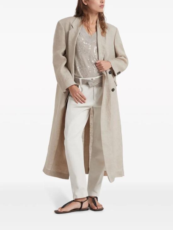 25FW 브루넬로 쿠치넬리 스트레이트 팬츠 MH137P5856 C9443 - BRUNELLO CUCINELLI