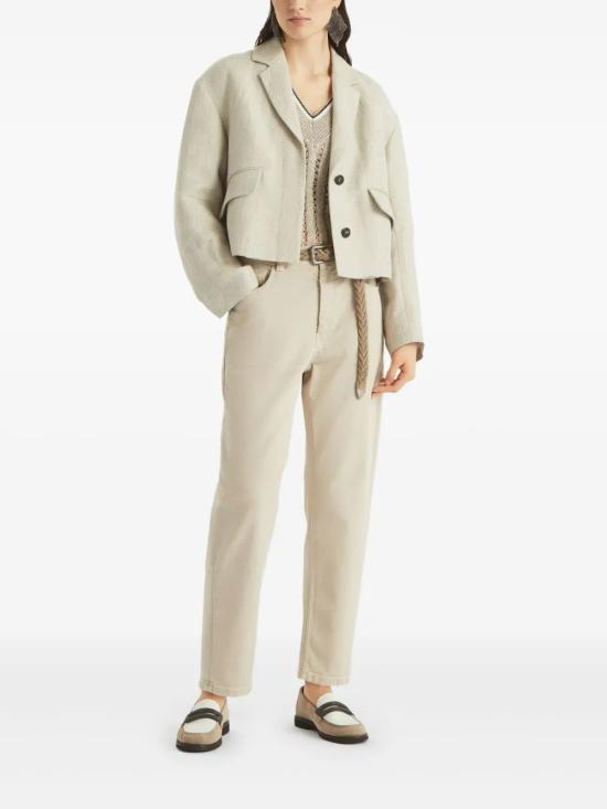 25SS 브루넬로 쿠치넬리 스트레이트 팬츠 MB057P5319 C7192 - BRUNELLO CUCINELLI