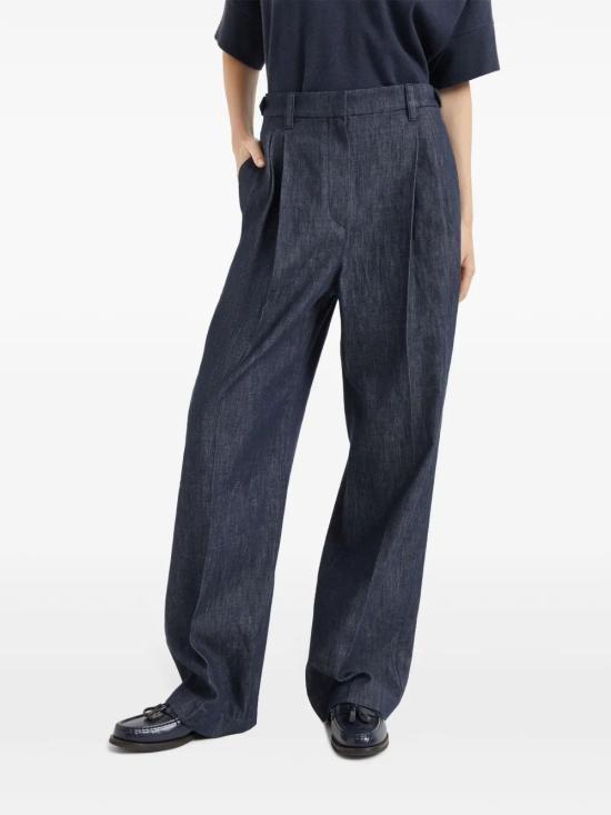 25FW 브루넬로 쿠치넬리 스트레이트 팬츠 MB125P5949 C001 - BRUNELLO CUCINELLI