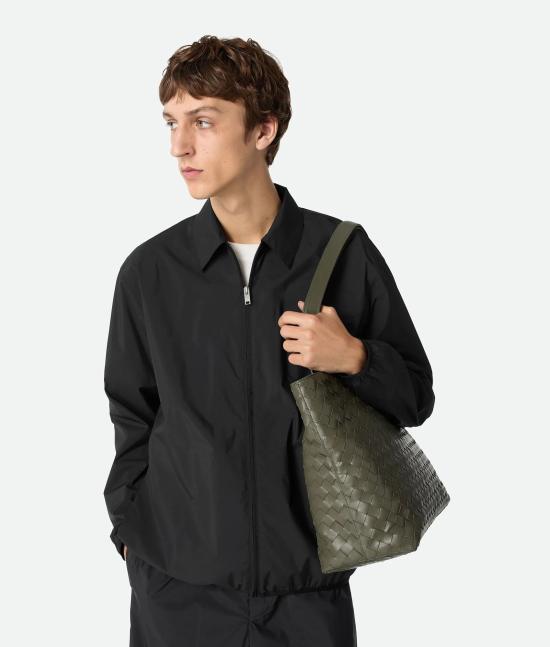 26SS 보테가베네타 스몰 인트레치아토 지퍼 토트백 795628V2HL1 3248 CROCODILESILVER 3248 CROCODILE SILVER - BOTTEGA VENETA