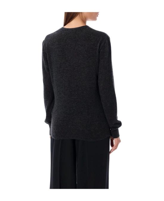  생로랑 스웨터 781570Y76LZ 1270 CHARBON - SAINT LAURENT