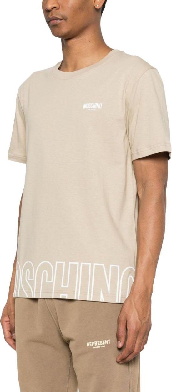 26SS 모스키노 반팔 티셔츠 A070844190081 BEIGE - MOSCHINO