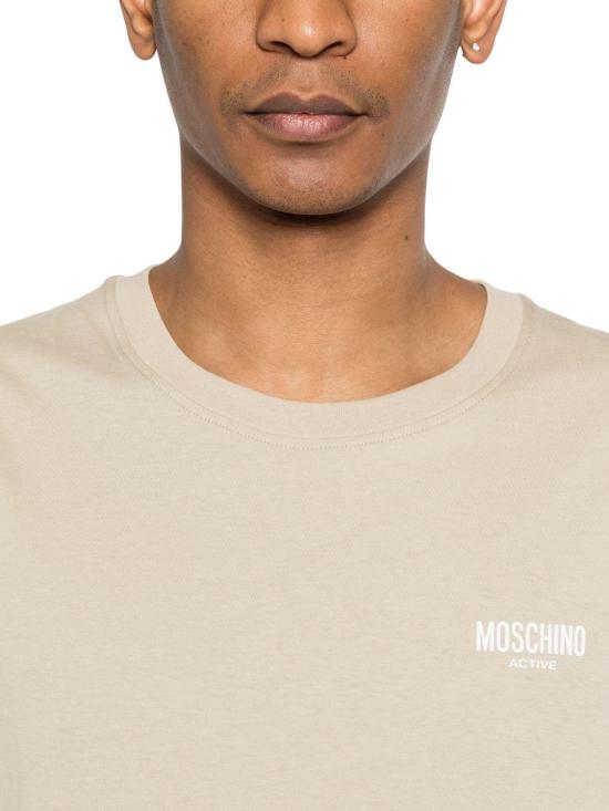 26SS 모스키노 반팔 티셔츠 A070844190081 BEIGE - MOSCHINO
