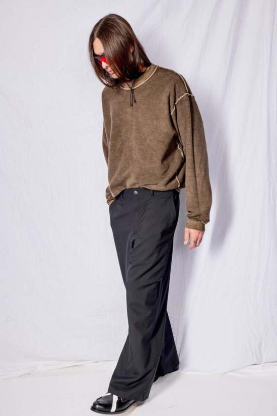  어셈블리 뉴욕 스트레이트 팬츠 어셈블리 블랙 수팅 풀 팬츠 - ASSEMBLY NEW YORK