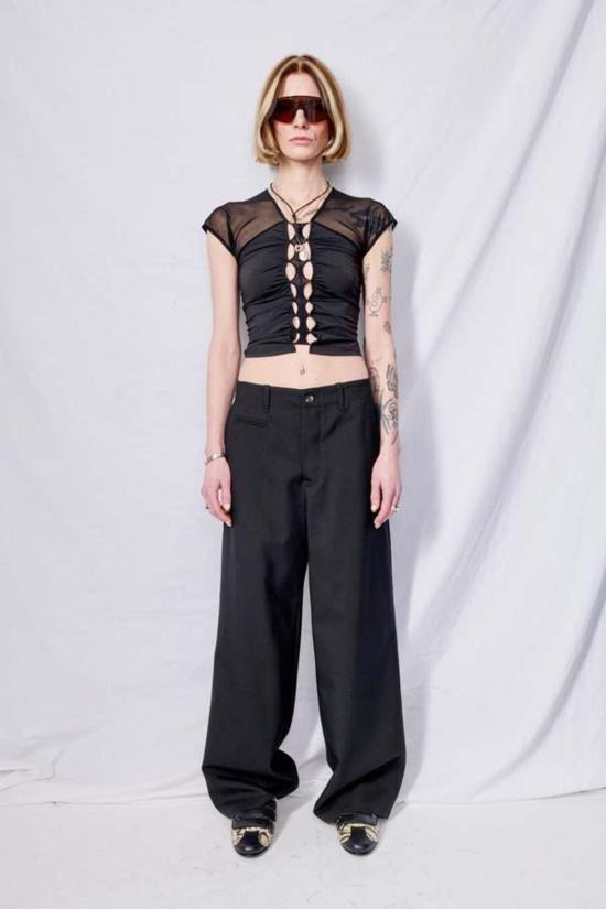  어셈블리 뉴욕 스트레이트 팬츠 어셈블리 블랙 수팅 풀 팬츠 - ASSEMBLY NEW YORK