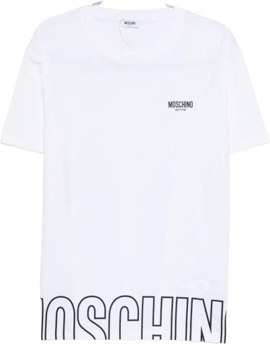 26SS 모스키노 반팔 티셔츠 A070844190001 WHITE