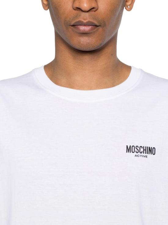 26SS 모스키노 반팔 티셔츠 A070844190001 WHITE - MOSCHINO